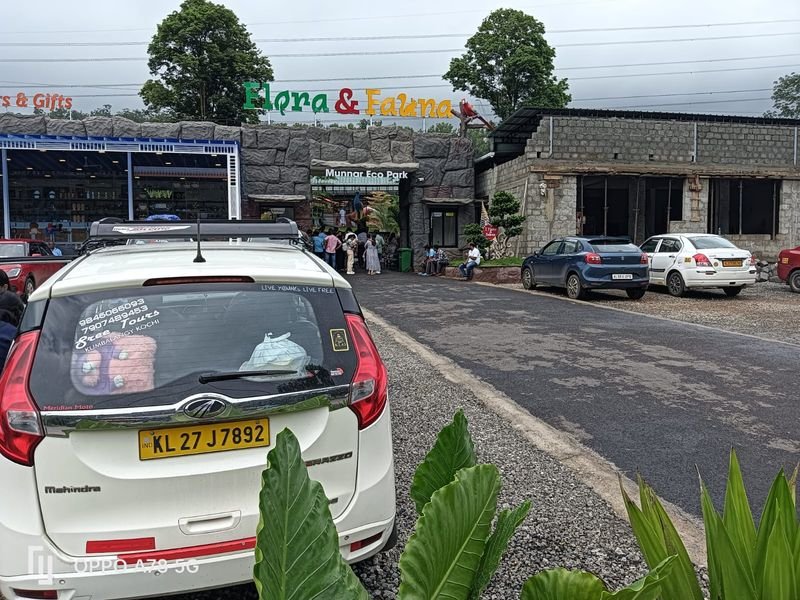 Car with Munnar Eco Park Front view