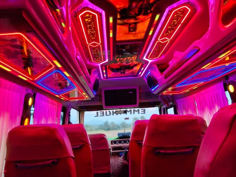Tempo traveller inside 2