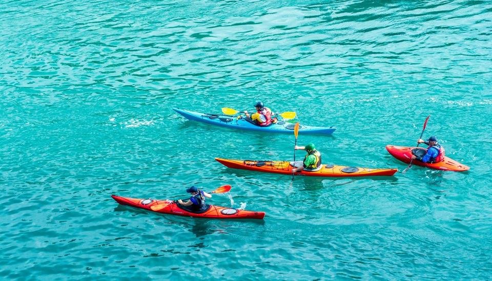 Kayaking Kerala backwaters